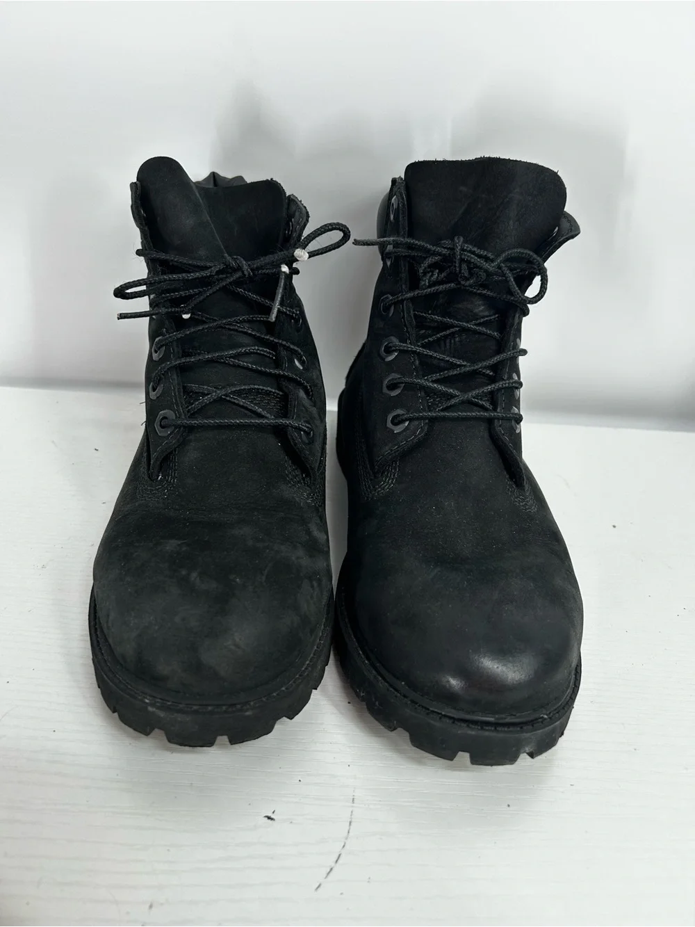 Timberland 6 Inch Premium Waterproof Boot Black Nubuck Leather Mens Size 6